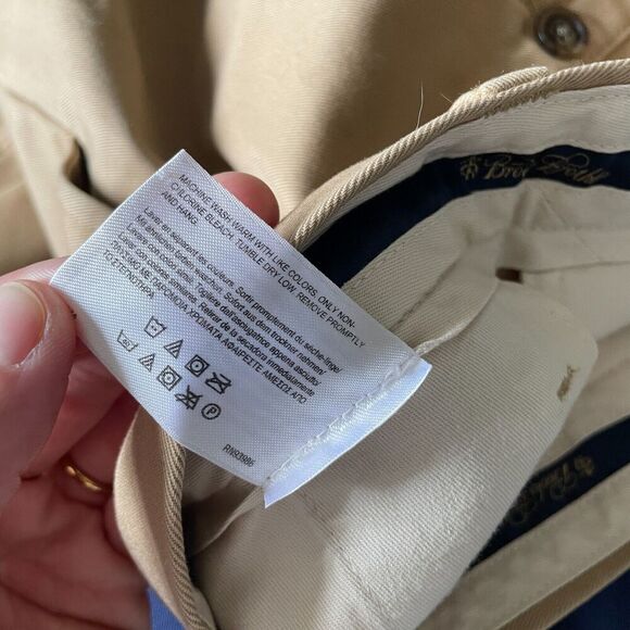 Brooks Brothers Advantage Chino Hudson Twill Pant Mens 38x30 Brown Professional - Picture 10 of 16